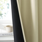 RYB HOME Bedroom Blackout Curtains 80 inches Long, 100% Blackout Thermal - Image 3