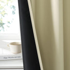 RYB HOME 100% Blackout Basement Curtains 36 inches Long, Heat & UV Blocking - Image 4