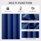 Joydeco Blackout Curtains 72 inches Long 2 Panels Set, Thermal Insulated Long - Image 3
