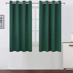 LEMOMO Dark Green Bedroom Blackout Curtains/52 x 54 Inch Long/Set of 2 Curtain by Lemomo