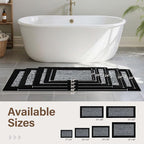 60x24 Long Bathroom Rugs Washable Non Slip, Soft Absorbent Quick Dry Mats - Image 6