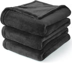 BEDELITE Fleece Blanket Charcoal Grey Throw Blankets - Image 8