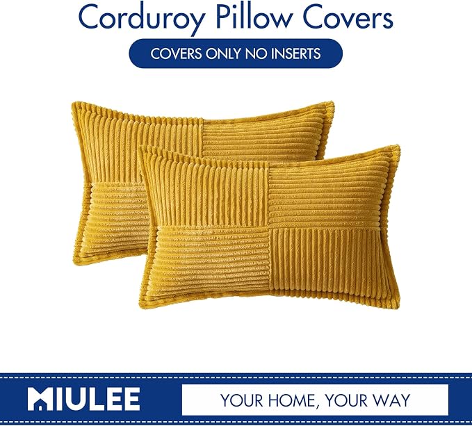 MIULEE Decorative Lumbar Throw Pillow Covers - Image 6