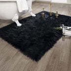 Ashler faux fur rug, Fluffy Shaggy Area Rug Ultra Soft 3 x 5 Feet Rectangle Fur - Image 4