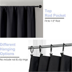 Simplebrand Ava Halloween Black Short Blackout Curtains - Image 4