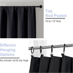 Simplebrand Ava Halloween Black Blackout Curtains - Image 4