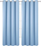 LEMOMO Blackout Curtains 66 x 84 inch/Sky Blue Curtains Set of 2 Panels/Thermal - Image 2