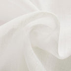 Joydeco Sheer Curtains 84 Inches Long, Cream Curtains - Image 8