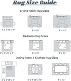 Area Rug 6x9 Washable Rug, Vintage Boho Medallion Rugs Non-Slip Soft Low Pile - Image 8