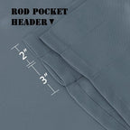 H.VERSAILTEX 2 Panels Blackout Curtain Valances - Image 4