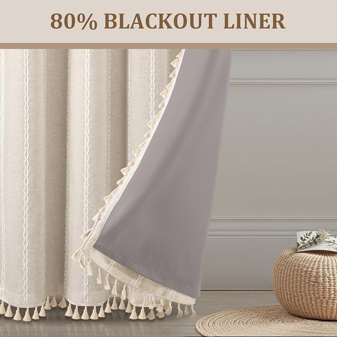 Boho 80% Blackout Curtains - Image 3