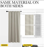 NICETOWN 2 Panels Blackout Curtains, Rod Pocket Window Curtains Room Darkning - Image 6