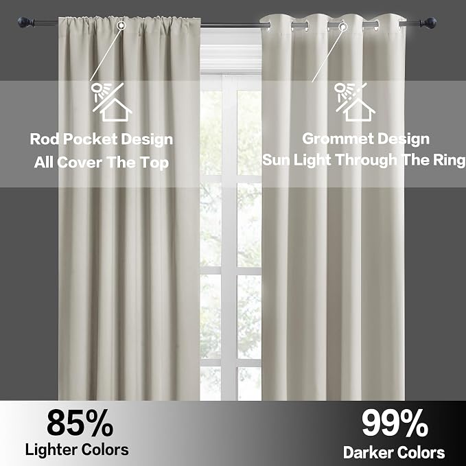 RYB HOME Cafe Curtains 24 inch Length, RV Curtains - Image 4