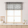 Chyhomenyc Charcoal Grey Sheer Valances by Chyhomenyc