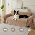 Couch Cover for Dogs, Boho Sofa Covers for 3 Cushion Couch, Chenille Sofa - Image 6