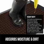 GORILLA GRIP 100% Waterproof All-Season WeatherMAX Doormat 35x23, US Designed - Image 4