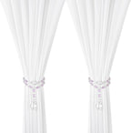 SUQ I OME 2 Pack of Luxury Crystal Beaded Magnetic Curtain Tieback and Holdback by SUQIOME