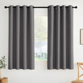 NICETOWN Room Darkening Draperies Curtains Panels, 2 Panels Grey W52 x L63 by NICETOWN