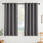 NICETOWN Room Darkening Draperies Curtains Panels, 2 Panels Grey W52 x L63 by NICETOWN