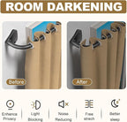 GXOACKJ Black Wrap Around Curtain Rods - Image 2