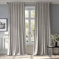 MIULEE Silver Gray Velvet Curtains 96 inches by MIULEE