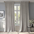 MIULEE Silver Gray Velvet Curtains 96 inches by MIULEE