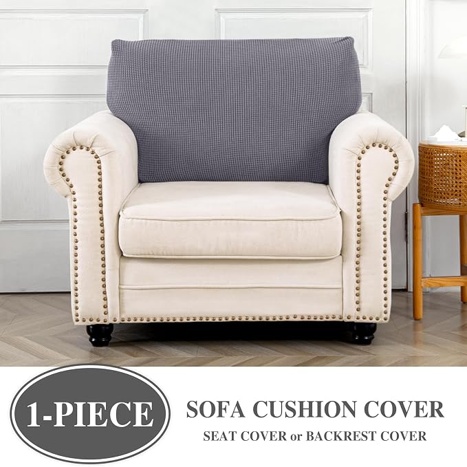 Couch Cushion Cover Seat Cushion Cover Stretch Armchair Cover Separate - Image 3