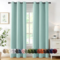 MIULEE Aqua Blackout Curtains for Bedroom Living Room 84 Inches Long 2 Panels by MIULEE