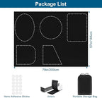 100% Blackout Curtains for Bedroom, Portable DIY Window Blinds, No Drill Window - Image 5