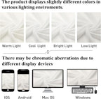 Lecloud Ivory Sheer Curtains 84 Inches Long 2 Panels, Solid Airy Voile Extra - Image 5