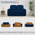 PureFit Super Stretch Loveseat Recliner Sofa Couch Cover - Image 4