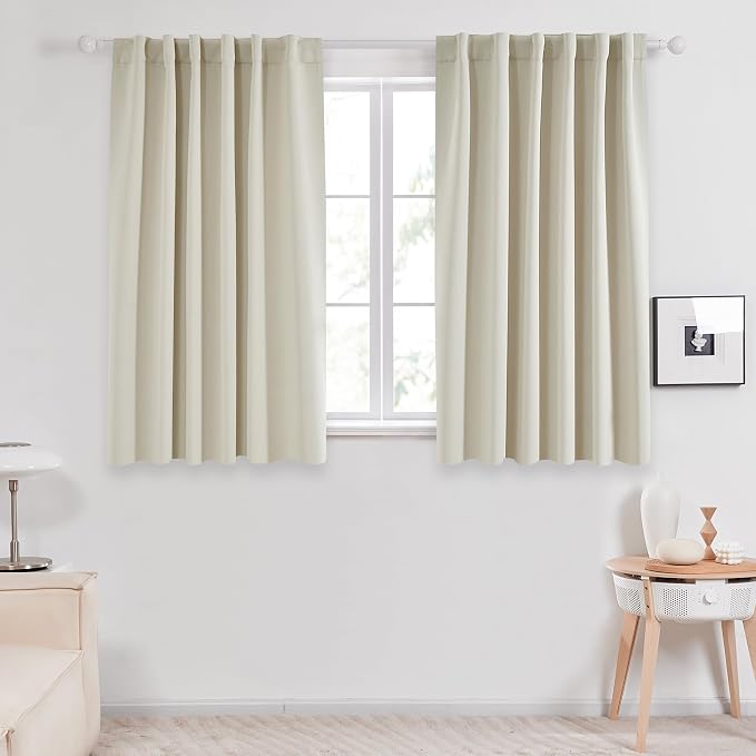 Deconovo Blackout Curtains, Thermal Insulated, W52 x L54 2 Panels, Back Tab by Deconovo