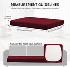 14Pcs Outdoor Cushion Covers, Patio Cushion Covers, Stretch Elastic Slipcovers - Image 2