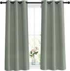 NICETOWN Short Blackout Sage Green Curtains & Drapes by NICETOWN