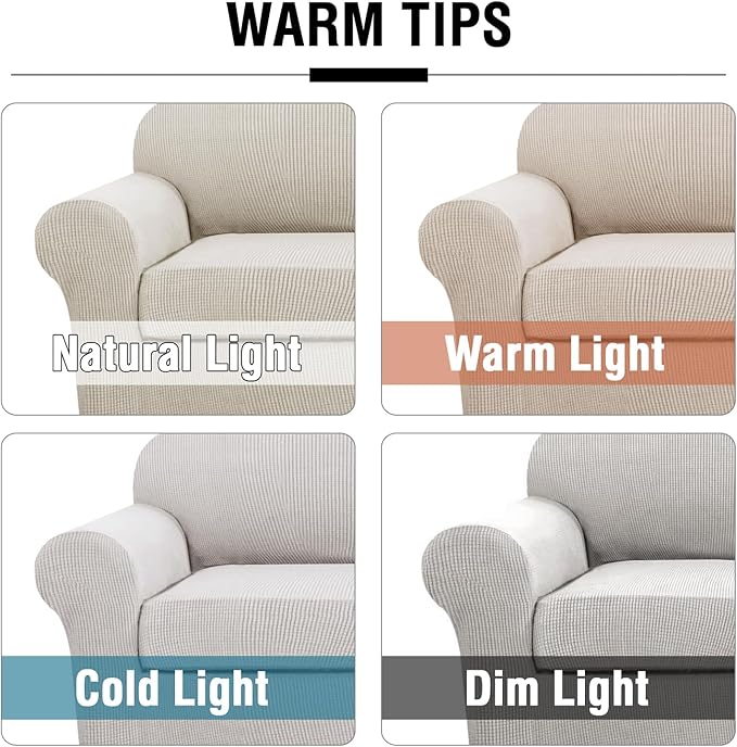 H.VERSAILTEX 2-Pieces Armchair Cover Chair Slipcovers - Image 3