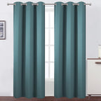 LEMOMO Sea Teal Thermal Blackout Curtains/42 x 84 Inch/Set of 2 Panels Room by Lemomo