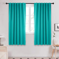 Deconovo Blackout Curtains, Thermal Insulated, W52 x L63 2 Panels, Back Tab by Deconovo
