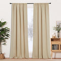 RYB HOME Curtains for Bedroom 102 inches Long, Privacy Thermal Insultaed by RYBHOME