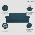 Easy-Going Stretch 4 Seater Sofa Slipcover 1-Piece Sofa Cover Furniture - Image 3