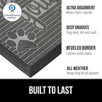 GORILLA GRIP 100% Waterproof All-Season WeatherMAX Doormat, US Designed Natural - Image 2