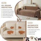 Couch Cover for Dogs, Boho Sofa Covers for 3 Cushion Couch, Chenille Sofa - Image 2