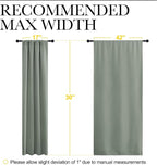 NICETOWN 2 Panels Blackout Curtains, Rod Pocket Thermal Insulated Drapes - Image 6