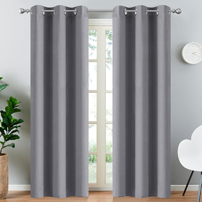 Yakamok Blackout Curtains Room Darkening Thermal Insulated Window Panels by Yakamok