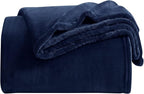 KMUSET Fleece Blanket Throw Size Navy Lightweight Super Soft Cozy Luxury Bed - Image 2
