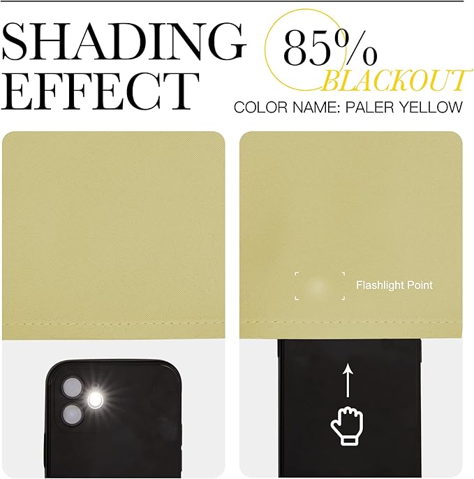 NICETOWN Bedroom Curtain Panels Blackout Draperies, Thermal Insulated Solid - Image 5