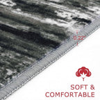 KOZYFLModern Abstract 4x6 Ft Washable Large Rugs - Image 2