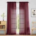 Extra Wide Sheer Curtains for Window 96 Inches Long 2 Panels Set, Elegant Light by Home