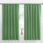 NICETOWN Blackout Curtains for Bedroom, Froest Green, 1 Pair, 70 by 63-inch by NICETOWN