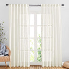 NICETOWN Linen Sheer Curtains and Drapes by NICETOWN