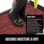 GORILLA GRIP 100% Waterproof All-Season WeatherMAX Doormat 35x23, US Designed - Image 4